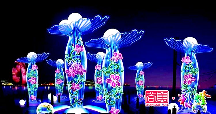 夏夜燈光璀璨，自貢燈會(huì)閃亮新疆伊犁
